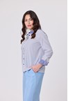FLEET STRIPE SHIRT - navy strpe